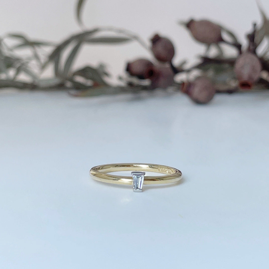 Small Tapered Baguette Ring Ring Jason Ree Design 