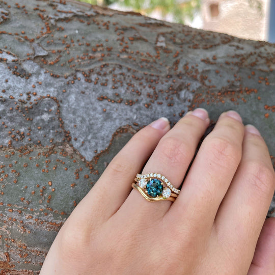 "Wave" Soft Curve 18ct Yellow Gold Ring Ring JasonRee