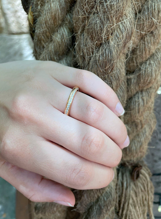 ''Mobius" Rose Gold & Diamond Pendant / Ring Pendant Jason Ree Design