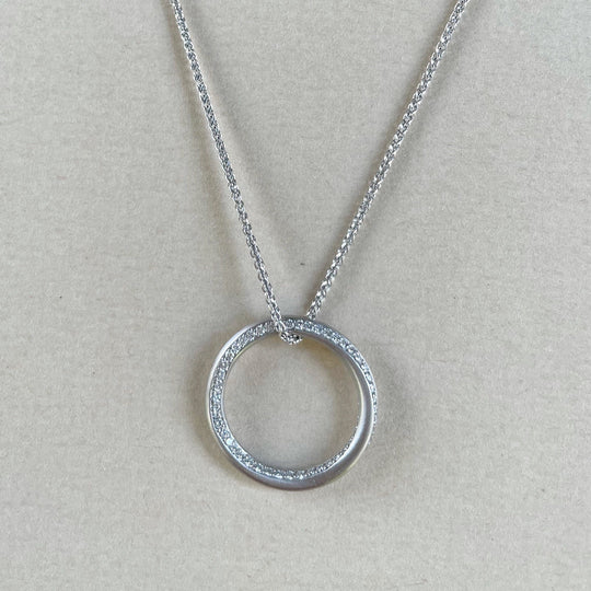 "Mobius" Diamond and White Gold Ring / Pendant Ring Jason Ree Design