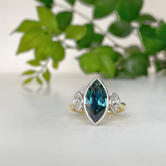 "Marquessa" Australian Sapphire & Diamond Ring Ring JasonRee