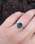 ‘Tempest’ 1.99ct Australian blue sapphire rose gold ring Ring Jason Ree Design