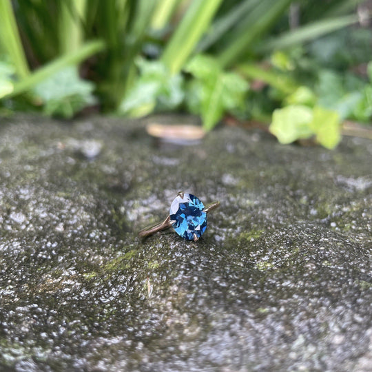 ‘Tempest’ 1.99ct Australian blue sapphire rose gold ring Ring Jason Ree Design