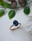 ‘Tempest’ 1.99ct Australian blue sapphire rose gold ring Ring Jason Ree Design