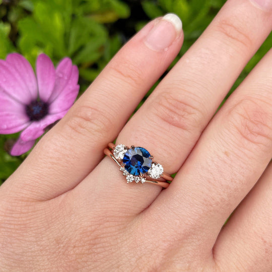 ‘HighWire Trilogy’ 1.28ct ceylon blue sapphire & diamond ring Ring Jason Ree Design 