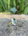 "Infinity Edge" Australian Freeform Sapphire Ring