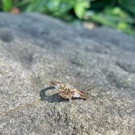 ‘MiMi’ 1.13ct Australian Round Brilliant-cut Diamond Rose Gold Ring Ring Jason Ree Design