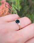 ‘Riverina Round’ 1.11ct Australian Blue sapphire & diamond ring Ring Jason Ree Design