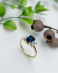‘Iris’ Australian Sapphire & Diamond Ring Ring Jason Ree Design