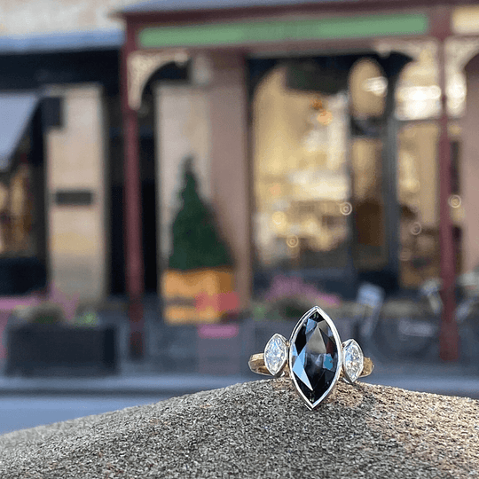 "Marquessa" Australian Sapphire & Diamond Ring Ring JasonRee