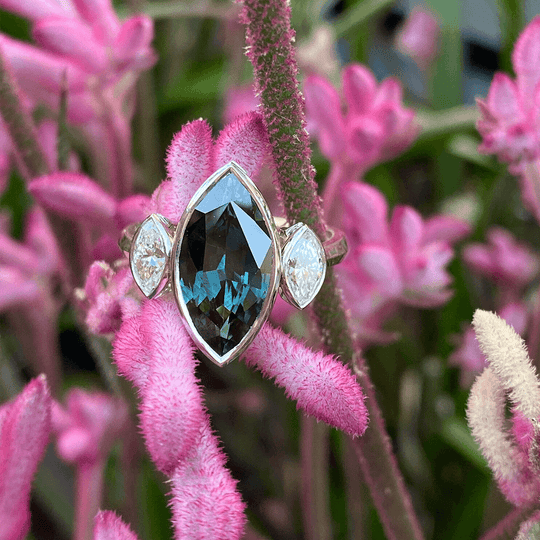 "Marquessa" Australian Sapphire & Diamond Ring Ring JasonRee