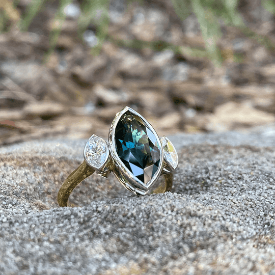 "Marquessa" Australian Sapphire & Diamond Ring Ring JasonRee