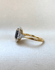 "Tosca Venetia" 4.62ct Black Australian Sapphire Cocktail Ring Ring JasonRee
