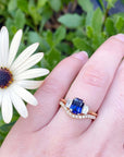 ‘Iris’ Australian Sapphire & Diamond ring Ring Jason Ree Design