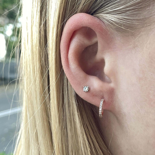 ‘Cherie’ rose gold diamond earrings Earrings Jason Ree Design