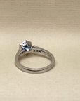 "Evelyn" Ceylon Sapphire & Diamond Engagement Ring