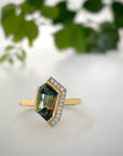 "Infinity Edge" Australian Freeform Sapphire Ring