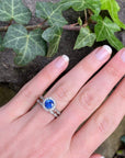 "Periwinkle" Sapphire & Diamond Engagement Ring Ring JasonRee