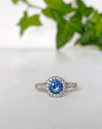 "Periwinkle" Sapphire & Diamond Engagement Ring Ring JasonRee