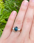 ‘Delta’ 2.06ct Teal Australian Sapphire ring Ring Jason Ree Design