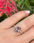 ‘Sugar Plum’ 2.48ct No Heat Madagascan Sapphire & Diamond Ring Ring Jason Ree Design 