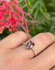 ‘Sugar Plum’ 2.48ct No Heat Madagascan Sapphire & Diamond Ring Ring Jason Ree Design 