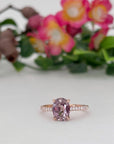 ‘Sugar Plum’ 2.48ct No Heat Madagascan Sapphire & Diamond Rose Gold Ring Ring Jason Ree Design 