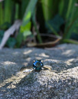 Australian Sapphire Platinum Solitaire Ring