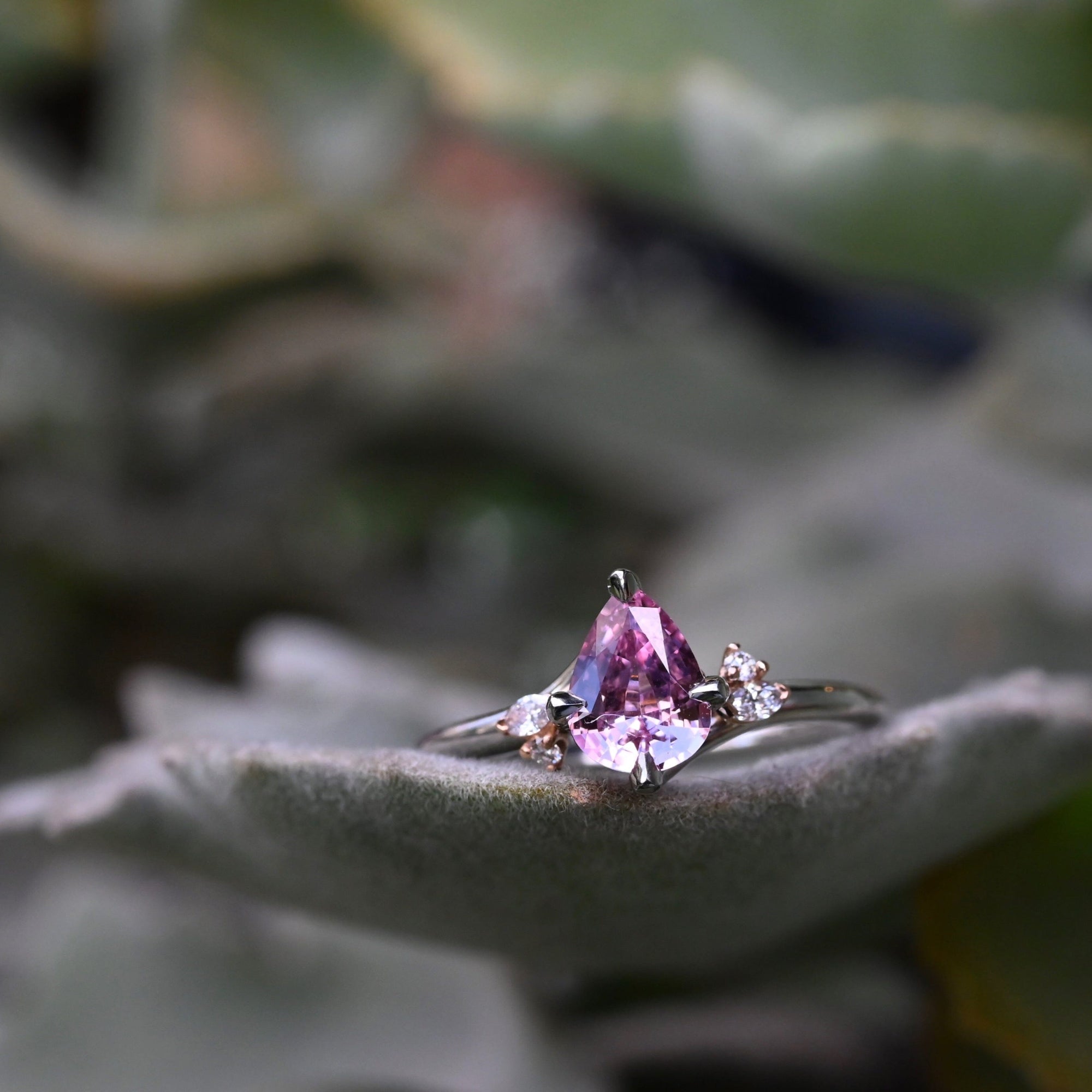 ‘Mistral’ 1.08ct Pink Sapphire Platinum Ring 