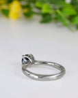 Australian Sapphire Platinum Solitaire Ring