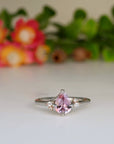 ‘Mistral’ 1.08ct Pink Sapphire Platinum Ring 