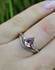 ‘Mistral’ 1.08ct Pink Sapphire Platinum Ring 