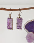 ‘Chasm’ Amethyst White Gold Earrings Earrings Jason Ree Design 