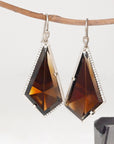 ‘Abyss’ Smokey Quartz & Diamond White Gold Earrings Earrings Jason Ree Design 