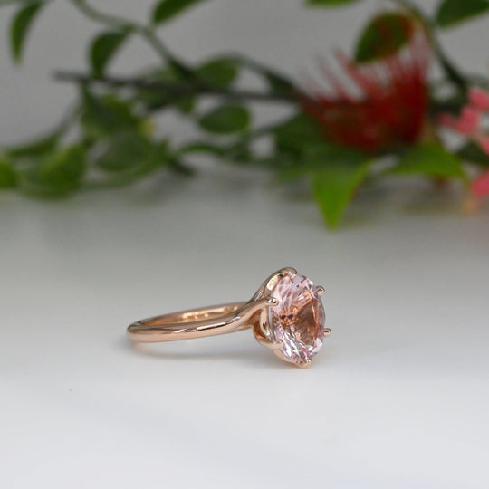 ‘Rumpus’ 2.28ct Morganite 18ct Rose Gold Ring Ring Jason Ree Design 