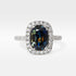 ‘Royale’ 1.99ct Australian Parti Sapphire & Diamond Platinum Ring Ring Jason Ree Design 