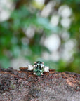‘Riverina’ 1.23ct Green Australian Sapphire & Diamond Rose Gold Ring