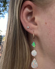 ‘Landslide’ Australian Crystal Opal Yellow Gold Earrings Earrings Jason Ree Design 