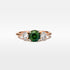 ‘HighWire Trilogy’ 1.33ct Australian Green Sapphire & Argyle Diamond Ring Ring Jason Ree Design 