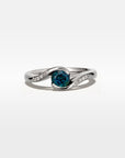 ‘La Mer’ 0.90ct deep Teal Australian Sapphire 18ct White Gold Ring Ring Jason Ree Design 