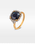 "Tosca Venetia" 4.62ct Black Australian Sapphire Ring Ring JasonRee 