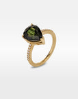 "HighWire Teardrop" 5.14ct Australian Sapphire Diamond Band Engagement Ring Ring JasonRee 
