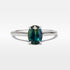 "HighWire" 1.69ct Teal Australian Sapphire Platinum Ring Ring JasonRee 