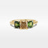 ‘Juno’ 1.13ct Champagne Diamond & Australian Green Sapphire Ring Ring Jason Ree Design 