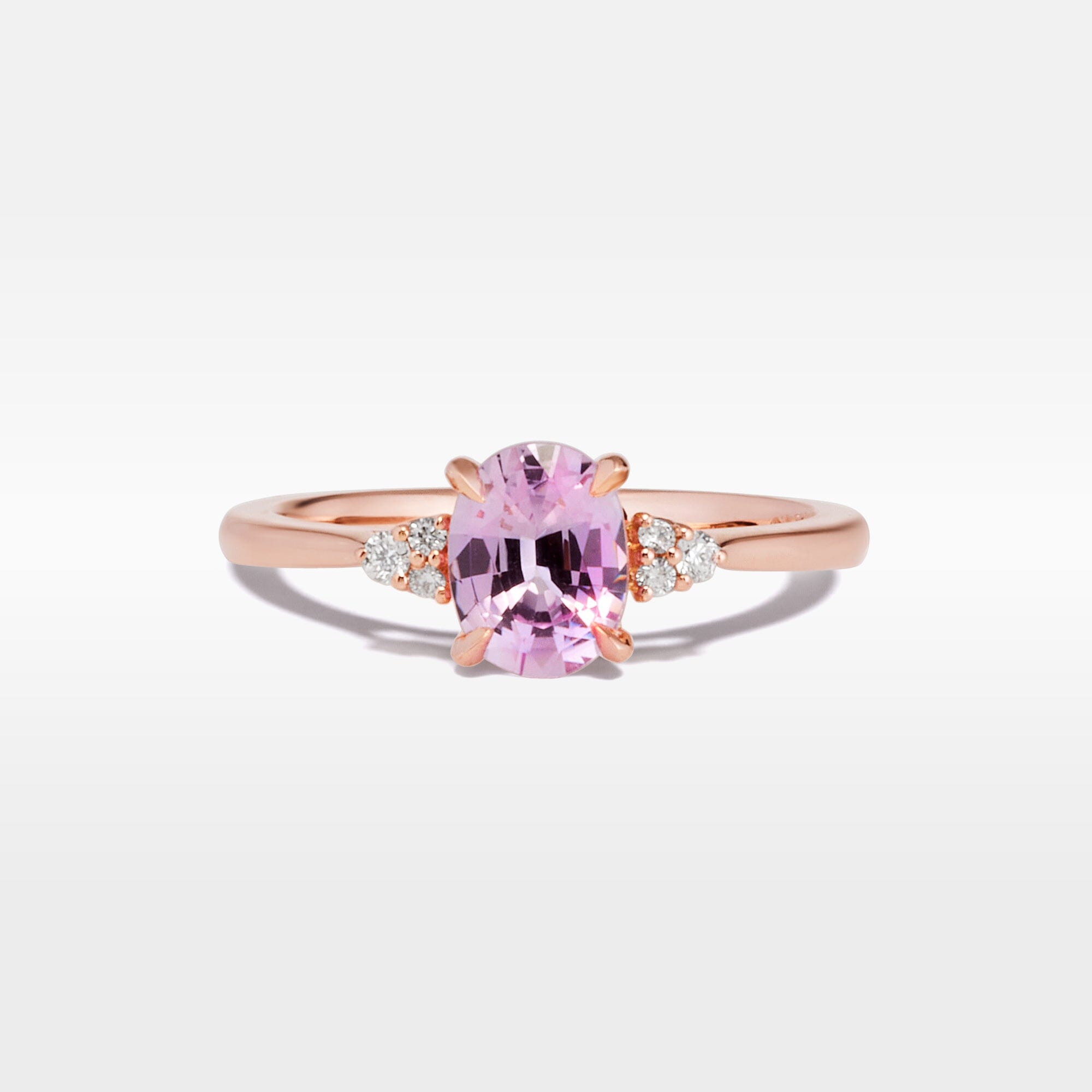 ‘MiMi’ 1.18ct Baby Pink Ceylon Sapphire & Diamond Rose Gold Ring Ring Jason Ree Design 