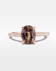 ‘Sugar Plum’ 2.48ct No Heat Madagascan Sapphire & Diamond Rose Gold Ring Ring Jason Ree Design 