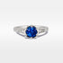 "Evelyn" Ceylon Sapphire & Diamond Engagement Ring Ring JasonRee 