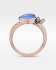 ‘Gumleaf’ 3.17ct Australian Blue/Green Boulder Opal 18ct Rose Gold Ring Ring Jason Ree Design 