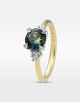 ‘Thea’ 1.21ct Australian Parti Sapphire & Diamond 18ct Yellow Gold Ring Ring Jason Ree Design 