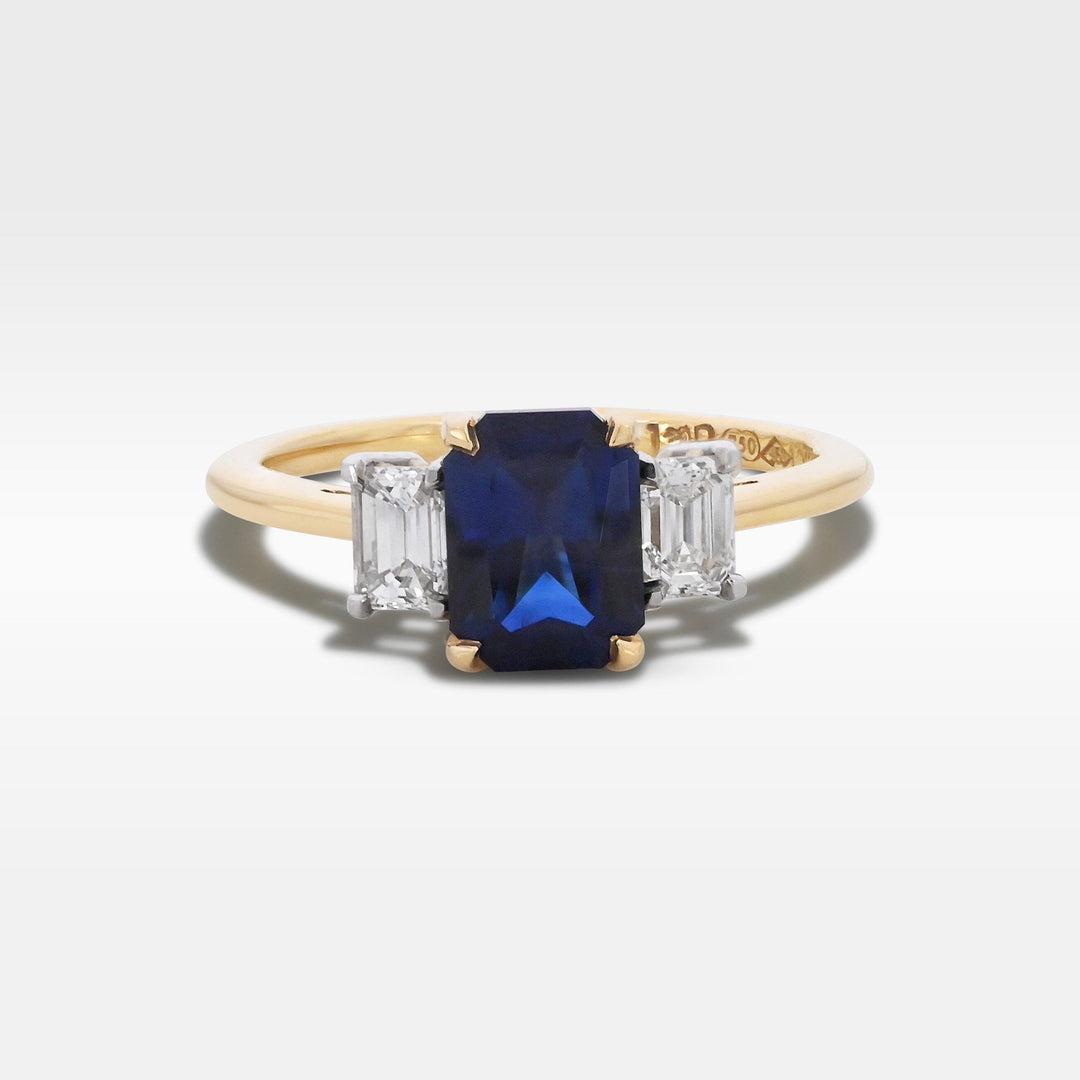 ‘Iris’ Australian Sapphire & Diamond Ring Ring Jason Ree Design 